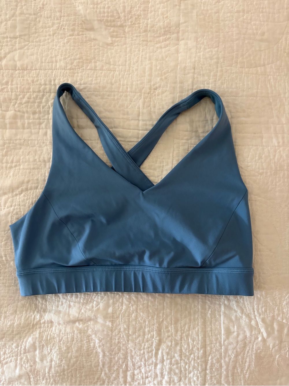 Practically new Lulu blue sports bra